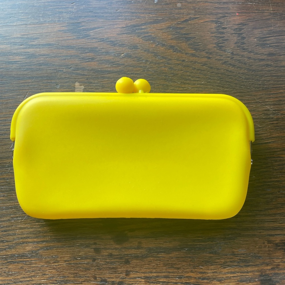 Yellow Silicone/Rubber pouch